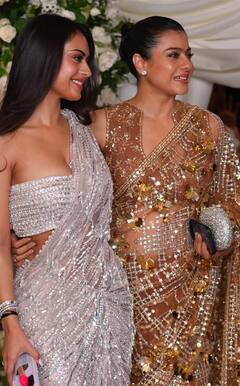 दिवाली पार्टी में अजय देवगन की बेटी निसा ने पहनी साड़ी-स्ट्रैपलेस ब्लाउज, 10 फोटोज में देखें एथनिक लुक्स