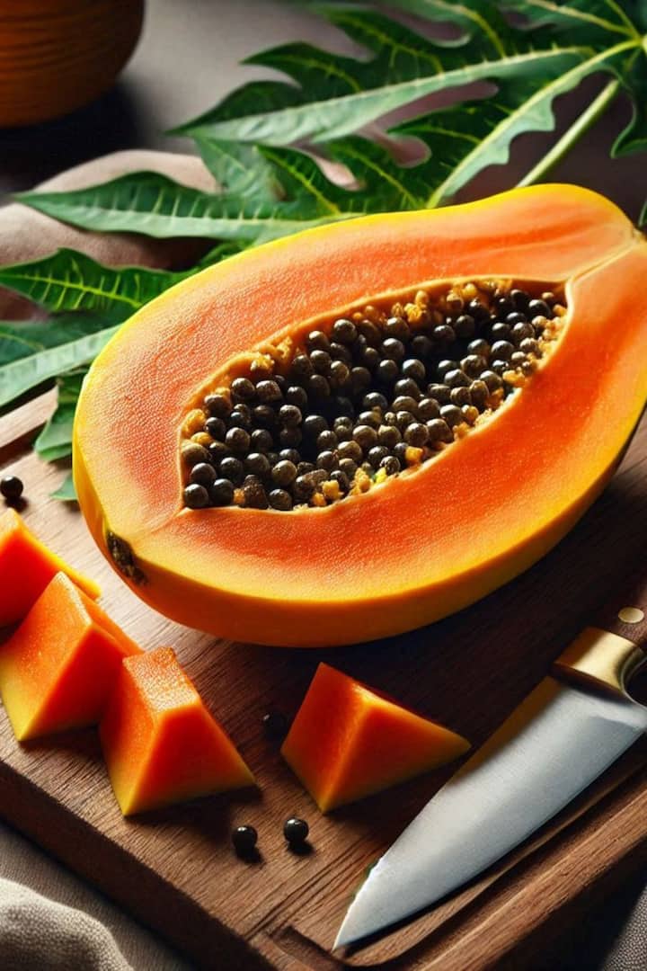 जर तुम्हाला वारंवार खोकला होत असेल तर तुमच्यासाठी पपई खूप फायदेशीर आहे. त्यात व्हिटॅमिन A आणि एंजाइम्स असतात ज्यामुळे तुमच्या पेशींना दुरुस्त करतं.