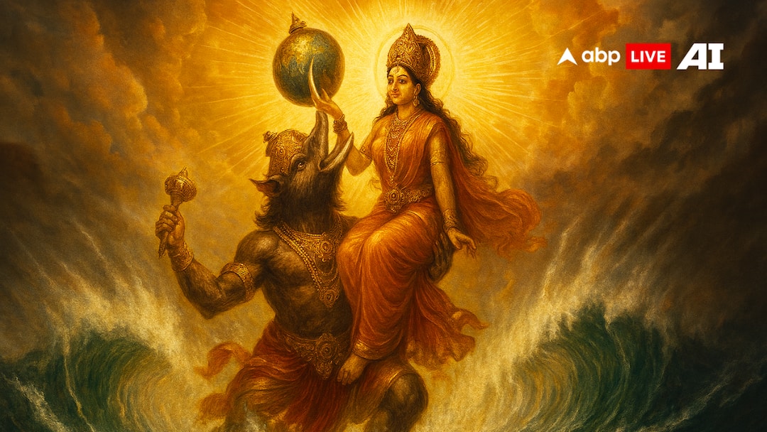 Varah Avatar: भूदेवी को बचाने के लिए विष्णु अवतार की रहस्यमयी कहानी! जानिए इस शक्तिशाली अवतार का महत्व mysterious story of vishnu avatar varaha who saved bhudevi Varah Avatar: भूदेवी को बचाने के लिए विष्णु अवतार की रहस्यमयी कहानी! जानिए इस शक्तिशाली अवतार का महत्व