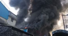 Bhiwandi Fire मोठी बातमी: भिवंडीत एस.के.आय कंपनीला भीषण आग; भयावह फोटो आले समोर