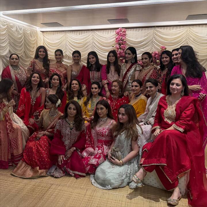 She was joined by many other celebs from the B-town, including actress Shilpa Shetty Kundra, Mira Rajput, wife of Shahid Kapoor, Natasha Dalal, Varun Dhawan’s wife, actress Geeta Basra, Maheep Kapoor, Sanjay Kapoor's wife, actress Sonam Kapoor, and Chunkey Panday's better half, Bhavana Panday, along with others.