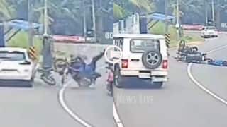 Video: जानलेवा ओवरटेक! दो बाइकवालों की ऐसी टक्कर, उठ भी नहीं पाया युवक, वीडियो वायरल