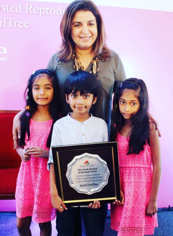 But Farah often shares pictures with her children on special occasions.