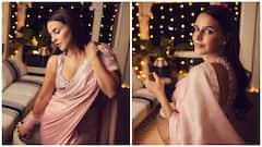 Channelling Her Inner Barbie: Neha Dupia Turns Heads In Pink Saree; See PICS