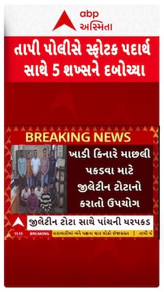 Tapi News: તાપી પોલીસે સ્ફોટક પદાર્થ સાથે પાંચ શખ્સને દબોચ્યા