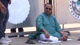 'Will Not Get Up Till...': Miffed Gopal Mandal's Sit-In Outside Nitish Kumar's House For Bihar Election Ticket