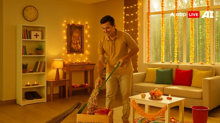 ఇంటిలో ఇప్పటికే అలంకరించబడిన పాత అలంకరణ వస్తువులను ఈ దీపావళికి తొలగించి వాటి స్థానంలో కొత్త అలంకరణ వస్తువులను ఉపయోగించండి. ఇలా చేయడం వల్ల పాత శక్తి తొలగిపోయి కొత్త శక్తి ప్రసరిస్తుంది