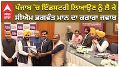 ਪੰਜਾਬ 'ਚ ਇੰਡਸਟਰੀ ਲਿਆਉਣ ਨੂੰ ਲੈ ਕੇ,  ਸੀਐਮ ਭਗਵੰਤ ਮਾਨ ਦਾ ਕਰਾਰਾ ਜਵਾਬ