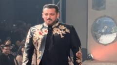 Salman Khan Exudes Royal Charm In Black Sherwani For Ramp Walk At Vikram Phadnis’ Fashion Show