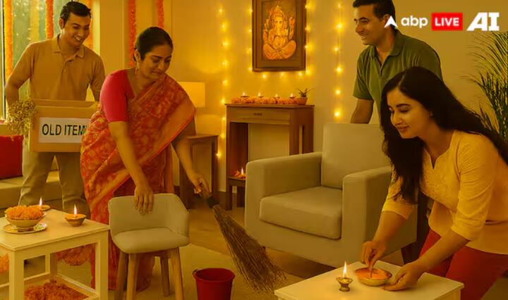 ਇਸ ਦੀਵਾਲੀ 'ਤੇ ਘਰ ਦੀ ਸਫਾਈ ਕਰਨ ਵੇਲੇ ਪੁਰਾਣੇ ਕੱਪੜੇ ਘਰੋਂ ਕੱਢ ਦਿਓ। ਅਜਿਹਾ ਕਰਨ ਨਾਲ ਉਨ੍ਹਾਂ ਨਾਲ ਜੁੜੀ ਨਕਾਰਾਤਮਕ ਊਰਜਾ ਦੂਰ ਹੋ ਜਾਵੇਗੀ ਅਤੇ ਤੁਹਾਡਾ ਮਨ ਹਲਕਾ ਹੋ ਜਾਵੇਗਾ।