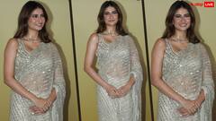 दिवाली पार्टी में पलक तिवारी का देसी ग्लैम, साड़ी में लग रही हैं बेहद खूबसूरत