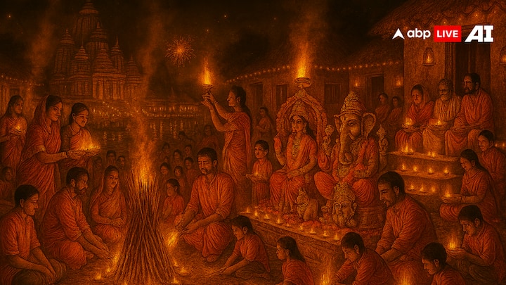 ओडिशा में दिवाली के दिन गणेश, मां लक्ष्मी और पितरों की पूजा की जाती है. इस दिन लोग अपने पितरों क याद में कौरिया काठी की परंपरा का निर्वाह करते हैं. इस परंपरा में लोग अपनी पितरों की याद में जूट की लकड़ियों को जलाते हैं.