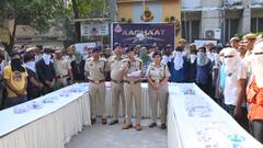 ऑपरेशन 'आघात 2.0' के तहत अपराधियों पर शिकंजा, 500 क्रिमिनल्स को दबोचा, हथियार भी बरामद