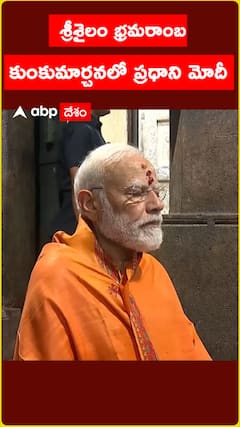 శ్రీశైలం భ్రమరాంబ  కుంకుమార్చనలో ప్రధాని మోదీ