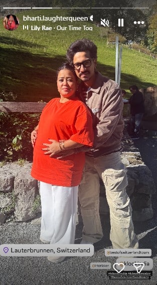 Pregnant Bharti Singh Shows Off Baby Bump During Swiss Trip