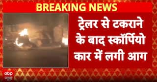 Barmer Tragedy: Scorpio Catches Fire After Trailer Collision, 4 Friends Dead