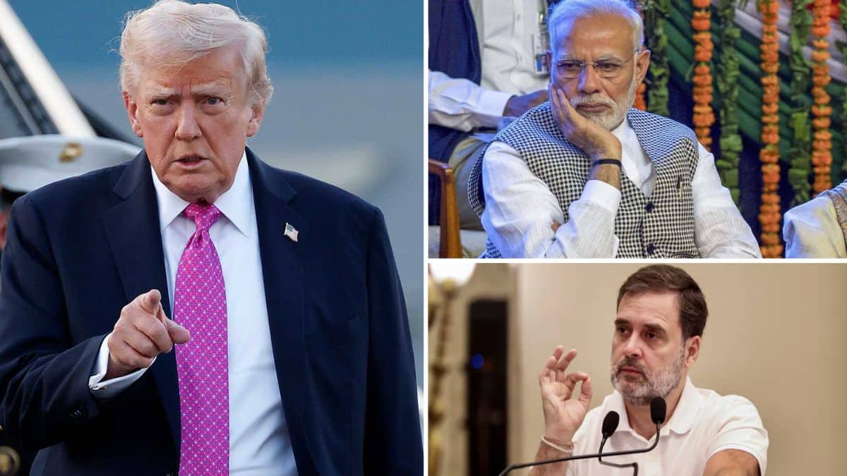 Modi Trump Rahul: “ட்ரம்ப்பை பார்த்து பயப்படுகிறார்“; பாய்ண்ட்டுகளை அடுக்கி மோடியை சாடிய ராகுல் காந்தி