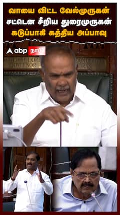 Velmurugan vs Duraimurugan : வாயை விட்ட வேல்முருகன்சட்டென சீறிய துரைமுருகன் கடுப்பாகி கத்திய அப்பாவு