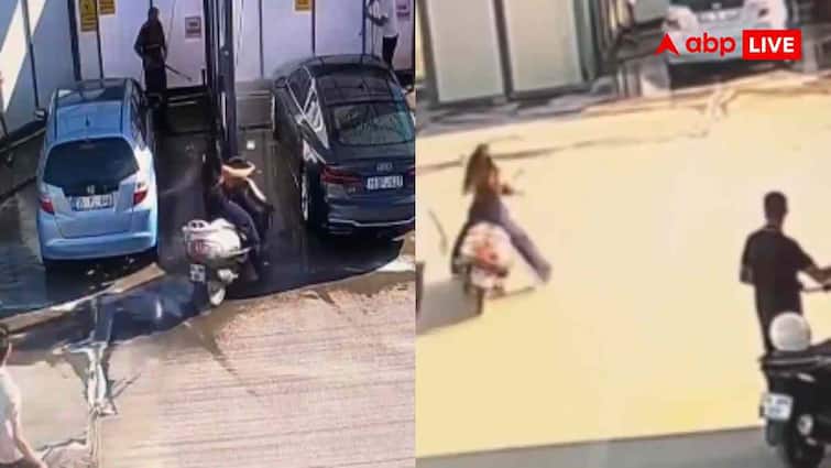 इतनी भी क्या जल्दी थी… दीदी ने रॉकेट की तरह उड़ा दी स्कूटी, कार के ऊपर हुई लैंडिंग इतनी भी क्या जल्दी थी… दीदी ने रॉकेट की तरह उड़ा दी स्कूटी, कार के ऊपर हुई लैंडिंग