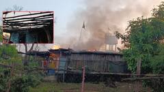 భార్యపై కోపం అత్తారింటికి నిప్పు పెట్టిన భర్త... ఆసిఫాబాద్ జిల్లాలో ఘటన