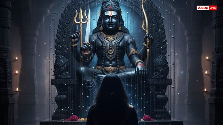 Women should not stand directly in front of the idol of Shani Dev. One should avoid making eye contact with them. Worship Shani Dev through Shani Yantra, picture or his shadow.