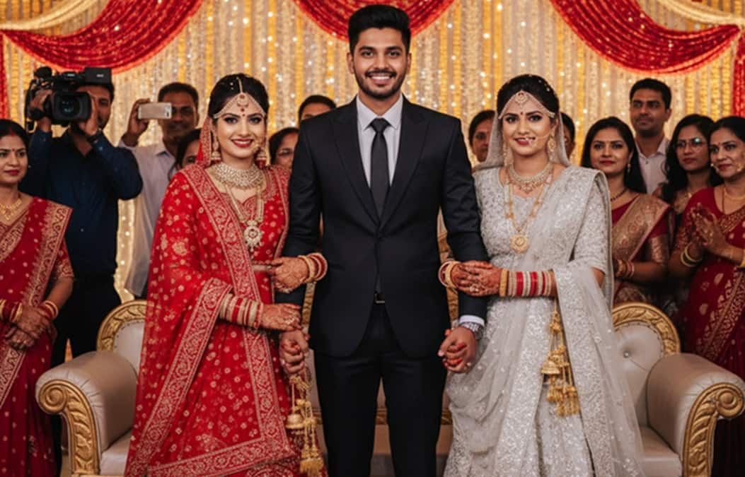 யாருப்பா நீ? ஒரே மேடையில் 2 தோழிகளை மணந்த இளைஞர்- காதல், திருமணம், ஆச்சரியம்!