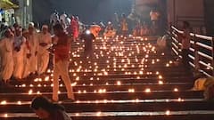 Diwali लक्षदीप हे उजळू दे चंद्रभागेच्या तिरी; धनत्रयोदशीच्या निमित्ताने दिव्यांनी सजली पंढरी