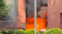 Massive Fire Erupts At Rajya Sabha MPs' Flats In Delhi; 6 Tenders Rush To Spot