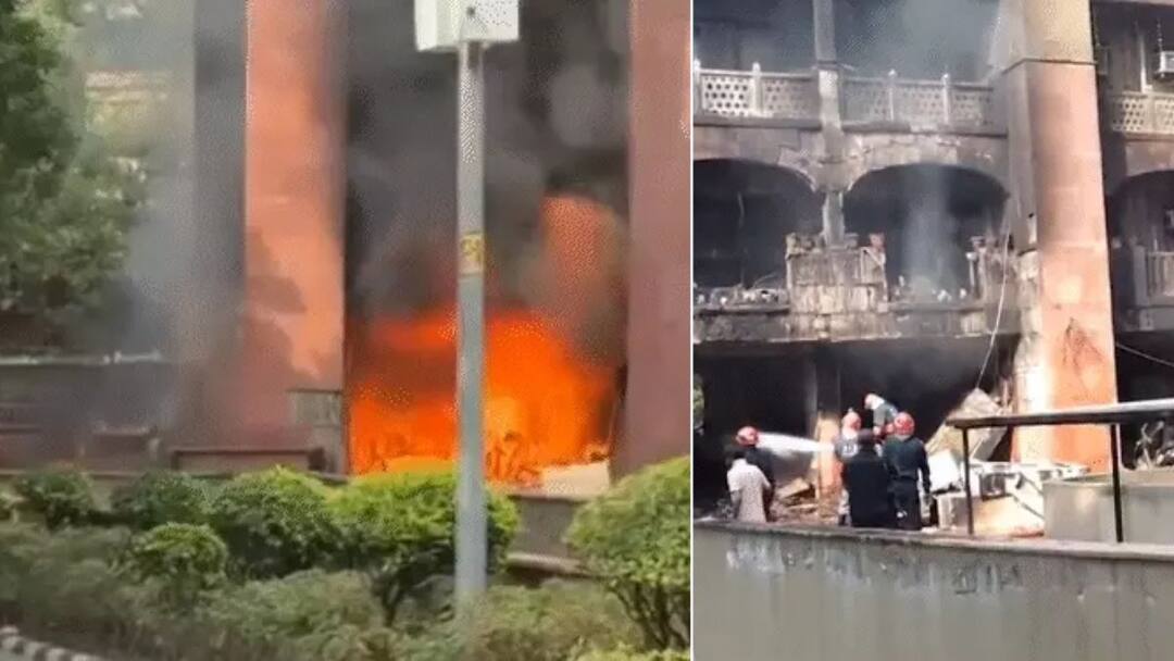 संसदेपासून हाकेच्या अंतरावर असलेल्या खासदारांच्या ब्रह्मपुत्र अपार्टमेंटमध्ये भीषण आग, तिसऱ्या मजल्यापर्यंत आगीच्या ज्वाळा A fire broke out at Brahmaputra Apartments in New Delhi संसदेपासून हाकेच्या अंतरावर असलेल्या खासदारांच्या ब्रह्मपुत्र अपार्टमेंटमध्ये भीषण आग, तिसऱ्या मजल्यापर्यंत आगीच्या ज्वाळा