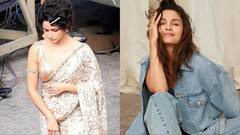 व्हाइट साड़ी, चेहरे पर तेवर...‘लव एंड वॉर’ में आलिया का दिखेगा रेट्रो लुक, तस्वीरें वायरल