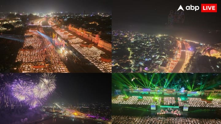 Ayodhya Deepotsav 2025: मुख्यमंत्री योगी आदित्यनाथ ने रविवार को अयोध्या में भगवान राम और माता सीता के प्रतीकात्मक स्वरूपों का 'राज्याभिषेक' कर नौवें भव्य दीपोत्सव का उद्घाटन किया.