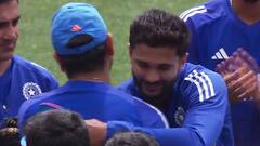 नितीश कुमार रेड्डी ने किया ODI में डेब्यू, रोहित शर्मा ने कैप सौंपकर लगाया गले