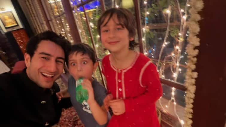 Ibrahim Ali Khan Poses With Brothers Taimur And Jeh In Adorable Diwali Selfie