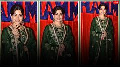 रश्मिका मंदाना का ग्लैमरस सूट लुक वायरल, दिवाली पार्टी में किया 'थामा' का प्रमोशन