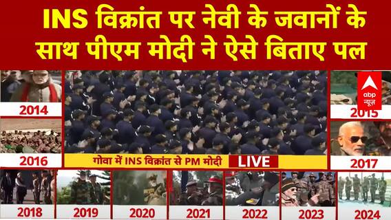 Diwali 2025 : दिवाली पर जवानों के बीच पीएम मोदी | Goa | INS Vikrant | ABP News