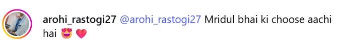 इन वायरल तस्वीरों में फैंस का भी जबरदस्त रिएक्शन देखने को मिला है. सभी नतालिया जानोसजेक की इन वायरल पिक्चर्स को देख उन्हें 'मृदुल भाई की वाइफ कह रहे हैं'. तो वहीं एक यूजर ने भी लिखा कि 'मृदुल भाई की चॉइस अच्छी है'. सोशल मीडिया पर नतालिया की तस्वीरें तेजी से वायरल हो रही हैं और फैंस इसमें लाइक्स और कॉमेंट्स की बारिश कर रहे हैं.