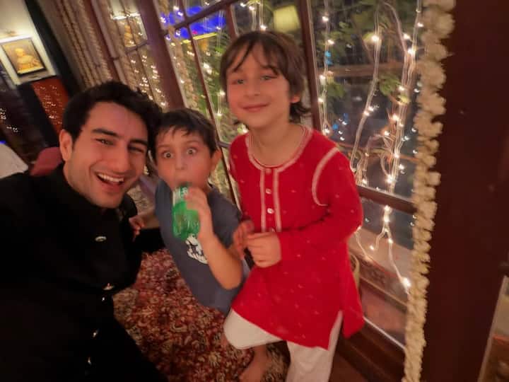 One adorable highlight from the night came courtesy of Kareena’s sons. A photo of Taimur, Jeh, and their cousin was shared online with the caption, “Teeno bhai, teeno tabahi. #HappyDiwali.”