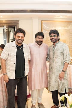 Chiranjeevi Diwali Party: చిరంజీవి ఇంట దీపావళి సందడి... హాజరైన వెంకీ మామ, నాగార్జున - ఫోటోలు చూశారా?