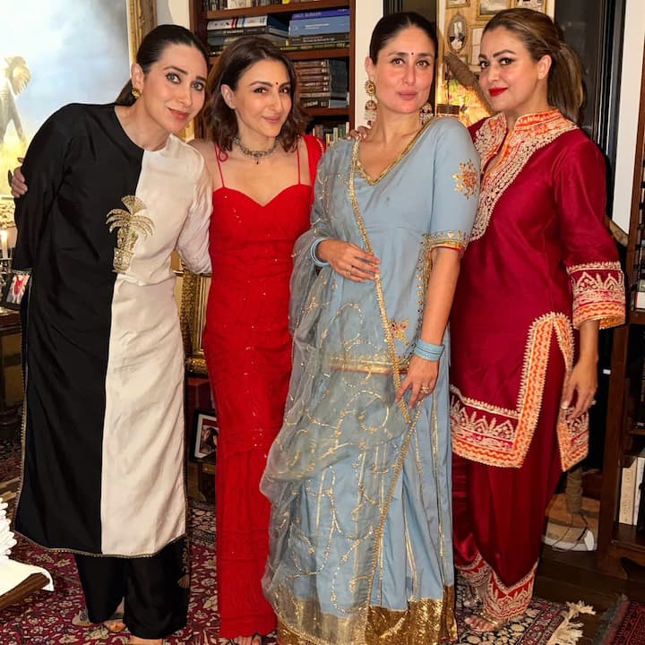 From Alia Bhatt and Kareena Kapoor Khan to Neetu Kapoor, multiple generations of the illustrious family joined in for a joyous evening filled with love, laughter, and traditional charm.