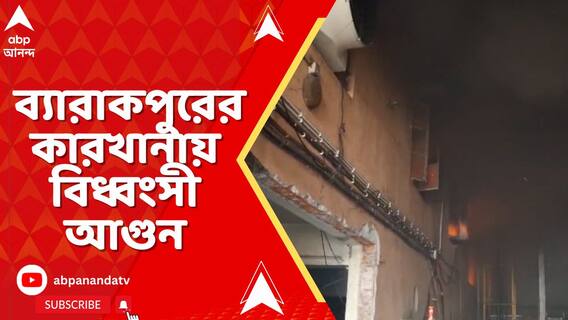 সাতসকালে ব্যারাকপুরের কারখানায় বিধ্বংসী আগুন, ঘটনাস্থলে দমকলের একাধিক ইঞ্জিন