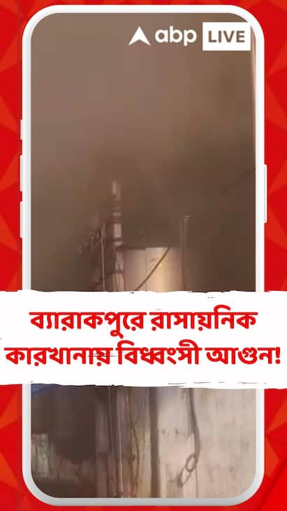 Fire Incident: সাতসকালে ব্যারাকপুরের রাসায়নিক কারখানায় বিধ্বংসী আগুন! বিস্ফোরণে কেঁপে ওঠে এলাকা Fire Incident: সাতসকালে ব্যারাকপুরের রাসায়নিক কারখানায় বিধ্বংসী আগুন! বিস্ফোরণে কেঁপে ওঠে এলাকা