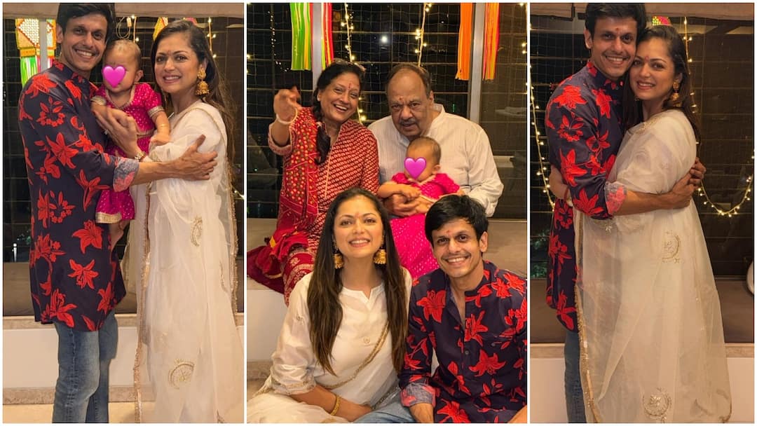 टीवी की मधुबाला दृष्टि धामी ने पति और परिवार संग मनाई दिवाली, सादगी में दिखीं बेमिसाल