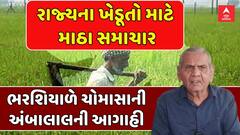 Ambalal Patel Forecast: રાજ્યના ખેડૂતો માટે માઠા સમાચાર, ભરશિયાળે ચોમાસાની અંબાલાલની આગાહી