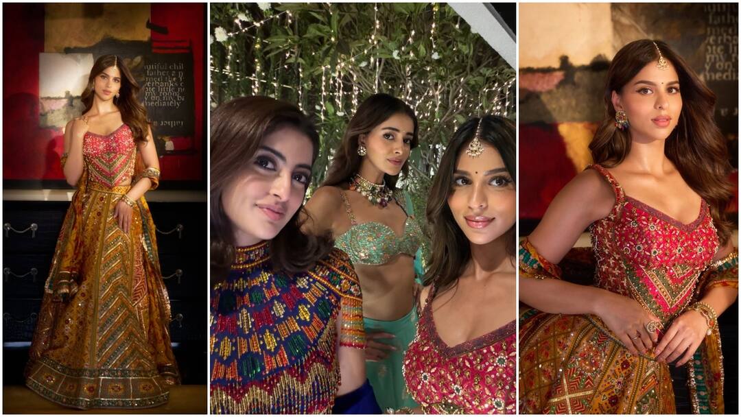 दिवाली पर फुलझड़ी बनीं सुहाना खान, बेस्टी अनन्या और नव्या संग दिए पोज, देखें तस्वीरें