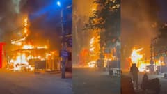 गाजियाबाद में एक साथ तीन दुकानों में लगी आग, धू-धू कर जला सामान, करोड़ के नुकसान की आशंका