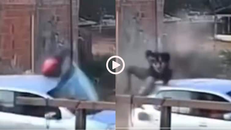 Video: तेज रफ्तार बाइक की कार से भयंकर भिड़ंत, हवा में उड़ा शख्स, हादसे का वीडियो वायरल Video: तेज रफ्तार बाइक की कार से भयंकर भिड़ंत, हवा में उड़ा शख्स, हादसे का वीडियो वायरल
