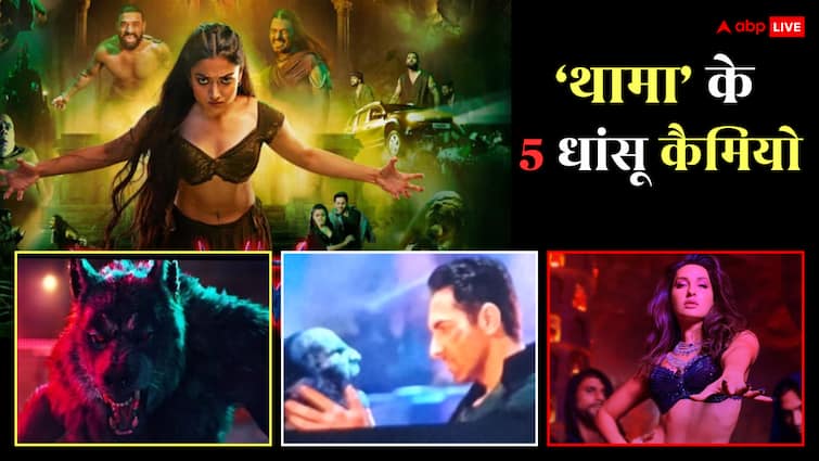 ‘थामा’ में फैंस को मिला बड़ा सरप्राइज, ‘भेड़िया’ से ‘सरकटा’ तक, इन 5 कैमियो ने मचाया धमाल ‘थामा’ में फैंस को मिला बड़ा सरप्राइज, ‘भेड़िया’ से ‘सरकटा’ तक, इन 5 कैमियो ने मचाया धमाल