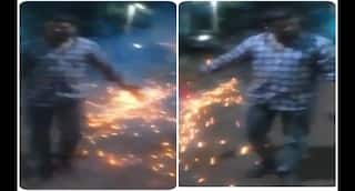 மதுரையில் இளைஞரின் அதிர்ச்சி செயல்.. கையில் சரவெடி வெடித்த வீடியோ வைரல், ஆபத்தை உணராமல் கொண்டாட்டம்!