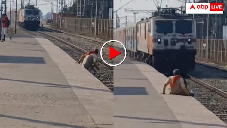 चाचा ने दिया यमराज को गच्चा! पटरी पर किया खतरनाक स्टंट, तकती रह गई मौत- वीडियो वायरल चाचा ने दिया यमराज को गच्चा! पटरी पर किया खतरनाक स्टंट, तकती रह गई मौत- वीडियो वायरल