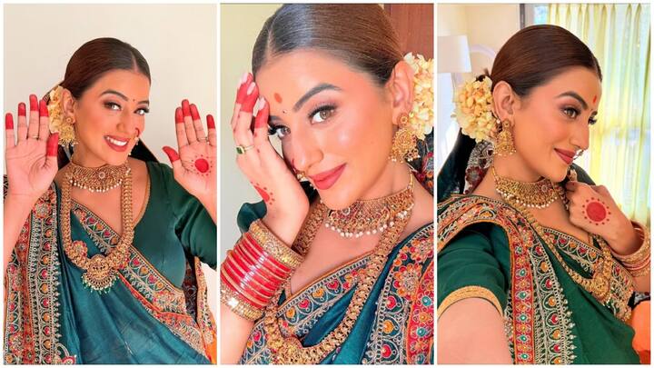 Akshara Singh New Look: भोजपुरी इंडस्ट्री की स्टार अक्षरा सिंह ने अपने नए लुक से फैंस का मन मोह लिया है. उन्होंने छठ पूजा से पहले सुहागनों की तरह तैयार होकर अपनी तस्वीरें शेयर की हैं.